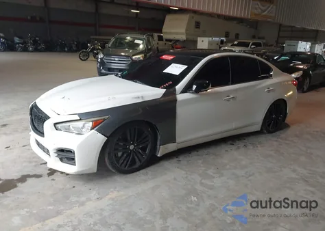 2014 Infiniti Q50 Sport z USA, uszkodzony, nr VIN JN1BV7AR8EM688896